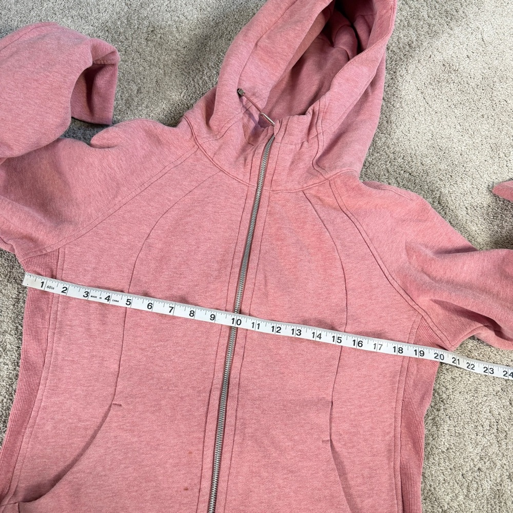 Lululemon Women’s Scuba Full-Zip Hoodie Sweatshirt in Heathered Velvet Dust 12 - Picture 8 of 11